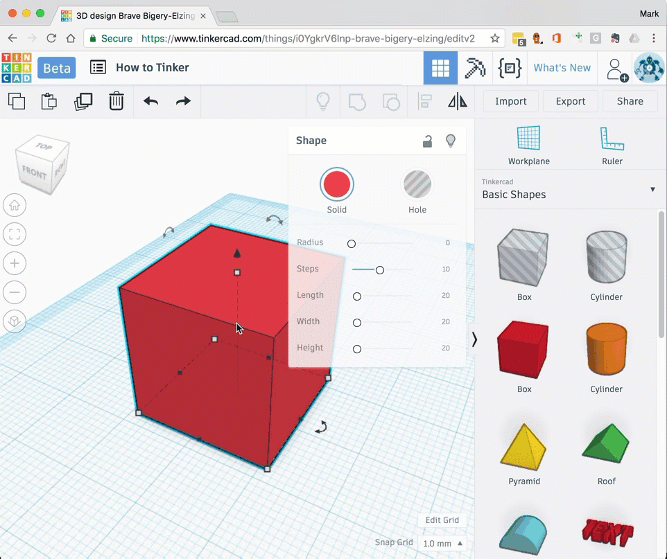 Resize shapes - Penkridge STEM Club